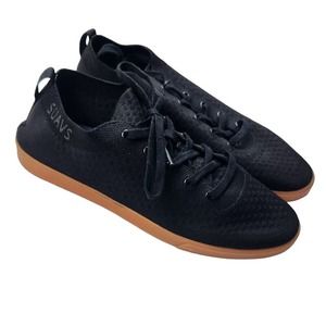 Suavs Sneakers Zilker Gum Mens Knit Black 12 Low Top Stretch Soft Breathable